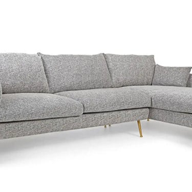 Modern Open Chaise Sectional