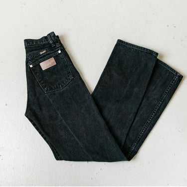 1990s Wrangler Jeans Cotton Black Denim 24