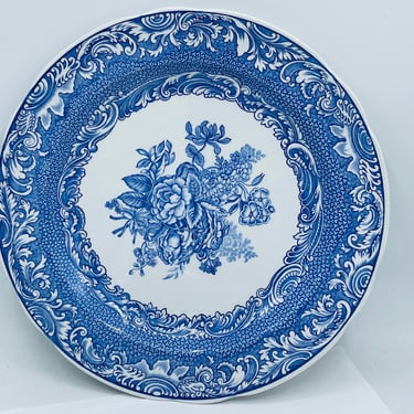 Vintage Spode Blue room Collection Byron Group  Flowers Dinner Plate-No Chips- 10.5 