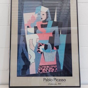 vintage picasso poster &quot;l'italienne&quot;