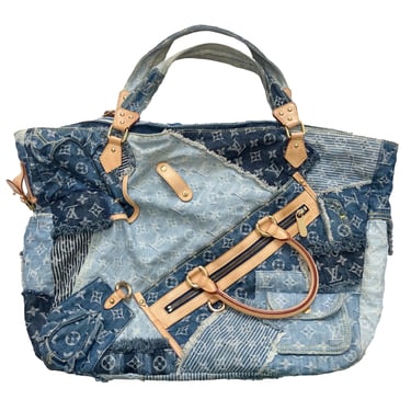 Louis Vuitton Denim Patchwork Bag