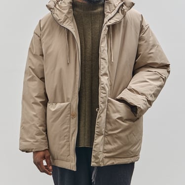 7115 by Szeki Unisex Hooded Puffer, Taupe