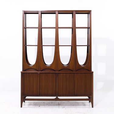Broyhill Brasilia Mid Century Walnut Room Divider - mcm 
