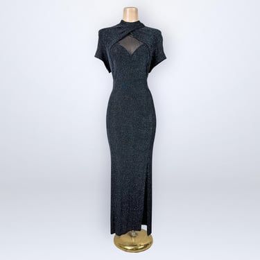 90s mesh prom dress 1990s Cocktail or Prom Dress  Rusty Zipper Vintage Clothing