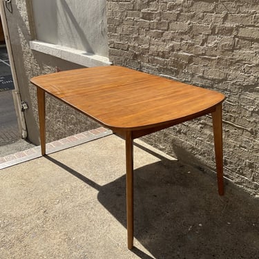 MCM Style Dining Table with One Leaf