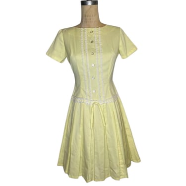 1950s yellow dress 
