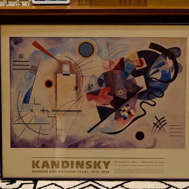 Free Shipping - Kandinsky Exhibition Poster Bauhaus Years New York Guggenheim 