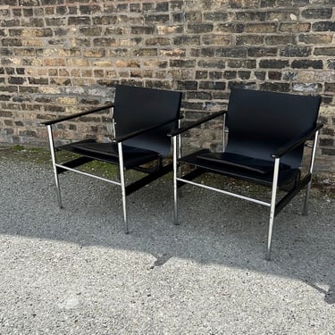 Vintage Armchairs by Charles Pollock for Knoll – A Pair   