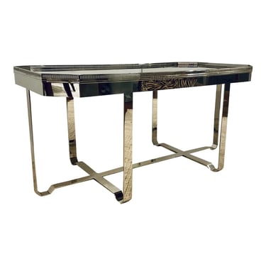 Century Furniture Modern Polished Nickel Gallery Truly Coffee Table