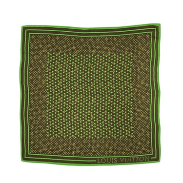 Louis Vuitton Green Monogram Scarf