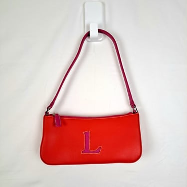 Vintage Y2K Monogram Initial Purse, Letter L 