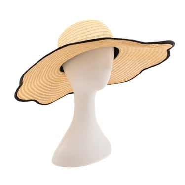Chanel Scalloped Straw Hat