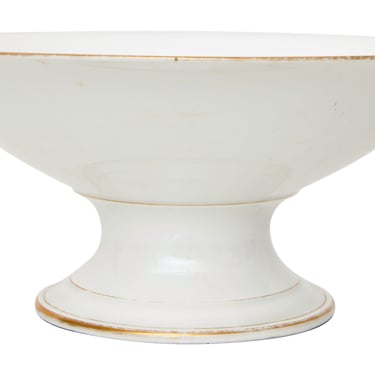 Vintage White Pedestal Bowl