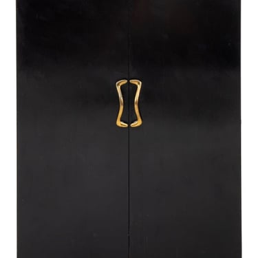 Mid-Century Modern Ebonized Two Door Cabinet