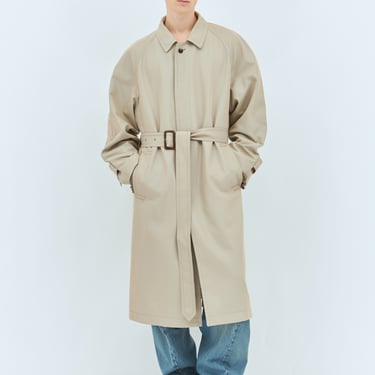 Maison Margiela Men Raw Cuffs Trench Coat