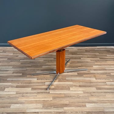 Danish Modern Teak & Steel Adjustable Table / Desk, c.1960’s 