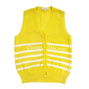 Dior Sports Yellow Button Vest