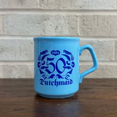 Vintage Dutchmaid 50th Anniversity 1984 Stoneware Coffee Mug, Made in England 