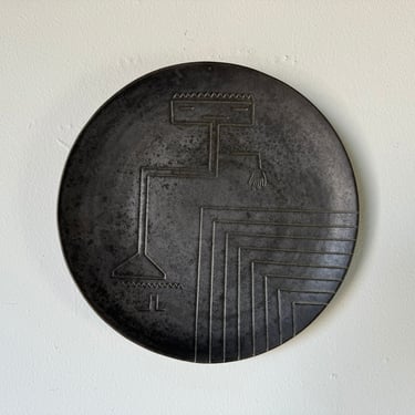 1980's Sherman Cave Creek Native American Navaho Wall Ceramic Plate 