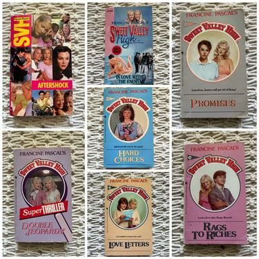 Sweet Valley High Books - Vintage Teen Book Series - 1980s 80s by Francine Pascal - Super Edition Super Thriller Sagas Diary 