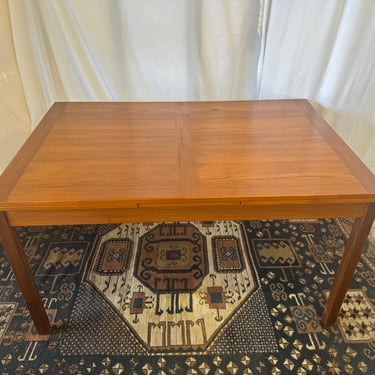 Danish Modern Teak Expandable Dining Table by Ansager Mobler