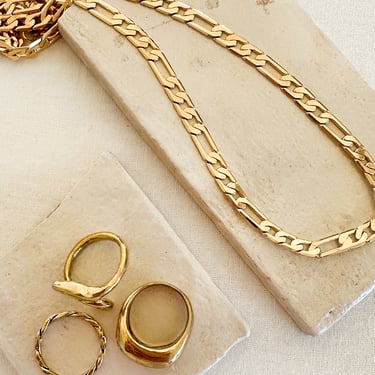Dea Dia Thick Gold Figaro Chain Necklace