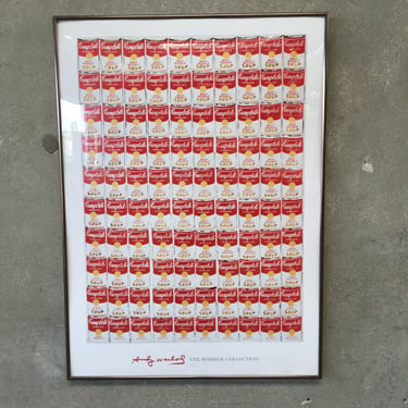 2001 Andy Warhol Collection Soup Can Poster Art
