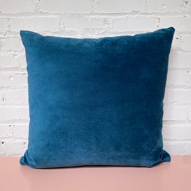 Square Jeweled Tone Teal Pillow