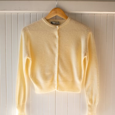 Vintage Cropped Cashmere Cardigan Small