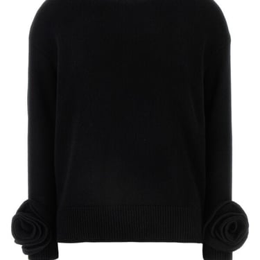 Valentino Garavani Women Black Wool Sweater