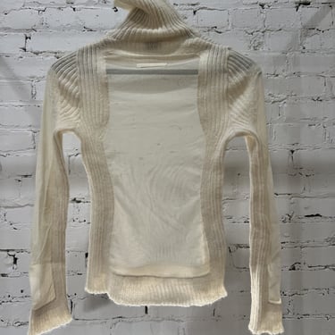 Jean Paul Gaultier sheer turtle neck sweater