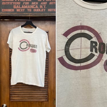 Vintage 1960’s Crower Racing Cams Drag Race Hot Rod Cotton T-Shirt, 60’s Tee Shirt, Vintage Clothing 