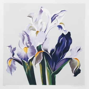 Lowell Blair Nesbitt, Three Irises, Screenprint 