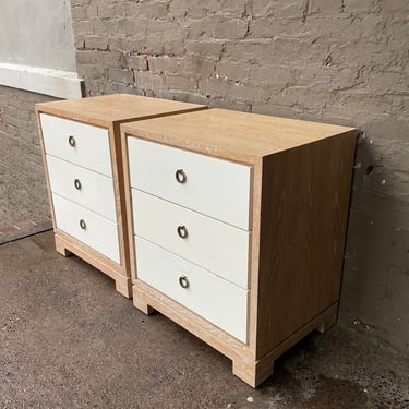 Pair of Modern Oak Nightstands