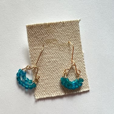 Debbie Fisher | Apatite beads on gold fill wire earrings