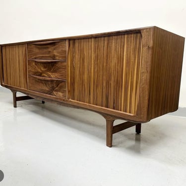 84" Tambour Accordion Door Credenza Sideboard 