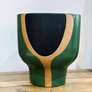 Green Abstract Planter