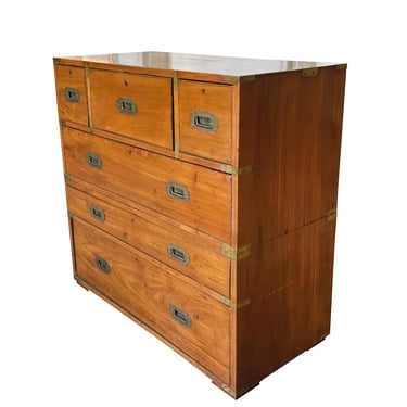 19th Century Victorian Campaign Chest of Drawers