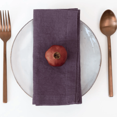 Linen Napkins Set of 2 | Montana Grape