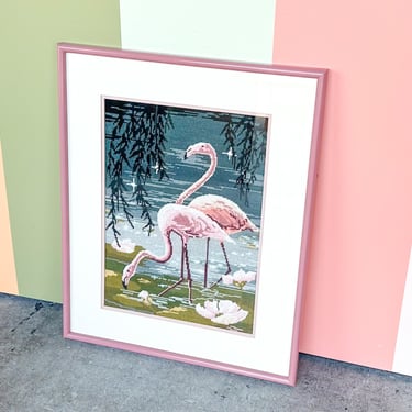 Fab Flamingo Needlepoint