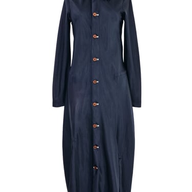 2020 Comme des Garcons Satin Barrel Shirt Dress