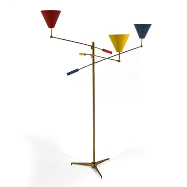 Angelo Lelii Triennale Lamp Model 12128 by Arredoluce