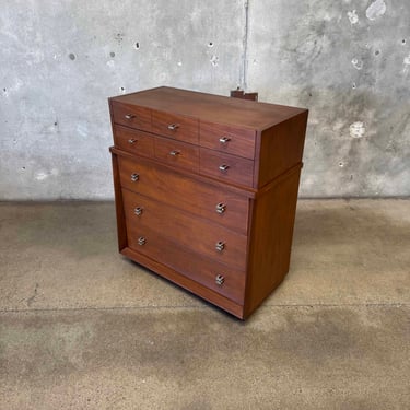 Mid Century Modern Highboy Dresser By American of Martinsville - HOLD