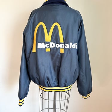 Vintage 1980s McDonalds Uniform Bomber Jacket / L 