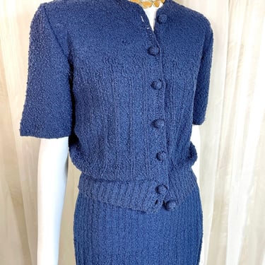 1950's Popcorn Knit Sweater Set