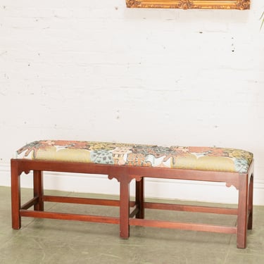 Vintage Chinoiserie Bench