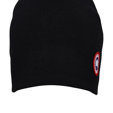 Canada Goose Black Wool Beanie Man