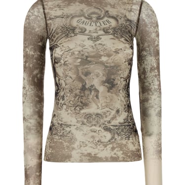 Jean Paul Gaultier Women Printed Tulle Tank Top