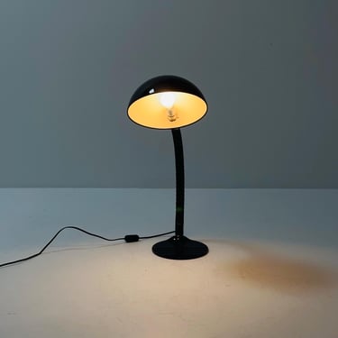 Mid century Elio Martinelli for Martinelli Luce Black Flex Calotta 660 Desk Lamp, Italy 1970 