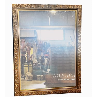 Large Gold Framed Mirror